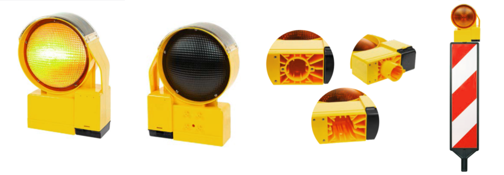 D1-Solar Hybrid lampy LED ostrzegawcze